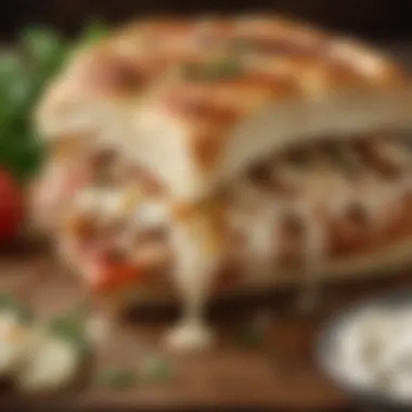 Luxurious Chicken Pizza Sandwich with Creamy Mozzarella Melts Succulent Chicken Pizza Sandwich with Creamy Mozzarella