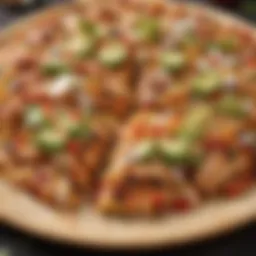 Succulent Chicken Taco Pizza Slice