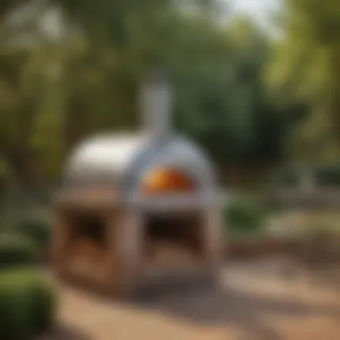 Compact Sleek Outdoor Pizza Oven Compact and sleek outdoor pizza oven