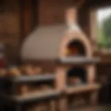 A beautifully crafted woodfired oven showcasing intricate brickwork