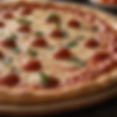 The Reward of Perfectly Made Pizza Dough Final baked pizza showcasing dough quality