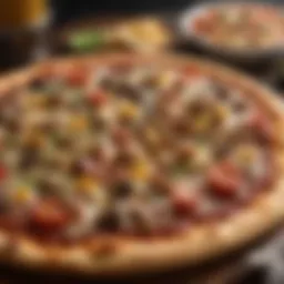 Vibrant array of CPK's gourmet pizzas showcasing unique toppings