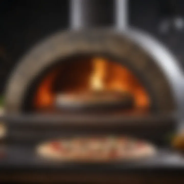 A blueprint illustrating various pizza oven designs and layouts