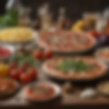 Fresh Local Ingredients Artfully arranged ingredients representing fresh and local produce