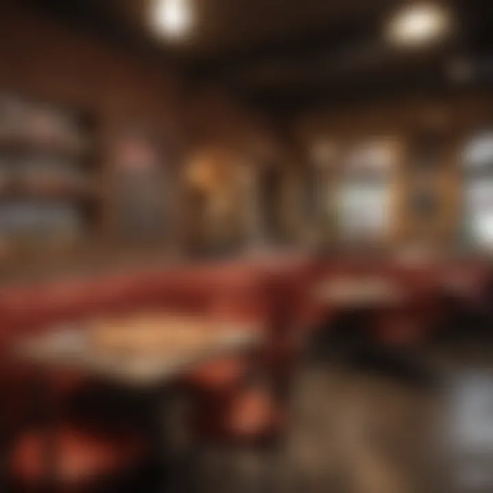 An inviting interior of Coops Pizzeria highlighting its unique ambiance