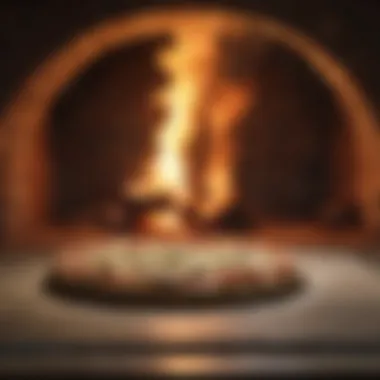 Oven-Baked Perfection Artisanal gluten-free pizza crust being baked in a brick oven