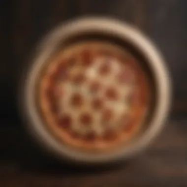 Sourdough pizza dough resting in a rustic wooden proofing basket