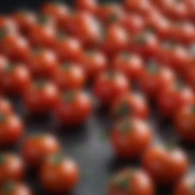 Juicy Cherry Tomatoes Close-up of ripe cherry tomatoes