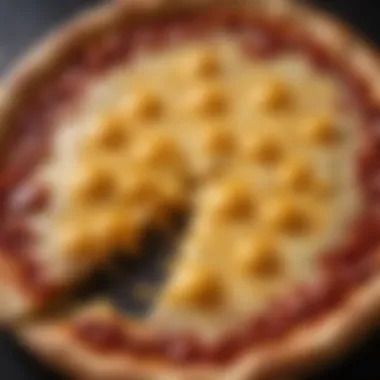 Irresistible Melted Cheese Golden melted cheese on a freshly baked pizza