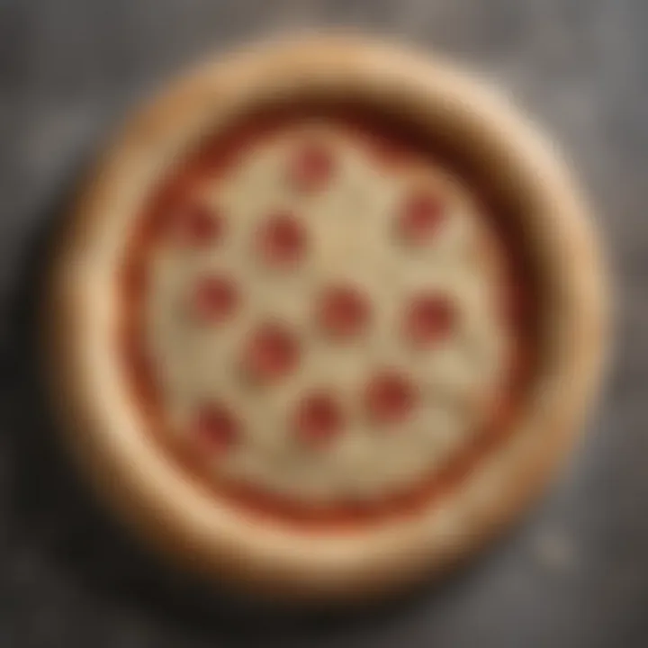 Close-up of gluten-free pizza dough texture