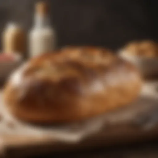 Artisan bread loaf with a crispy crust