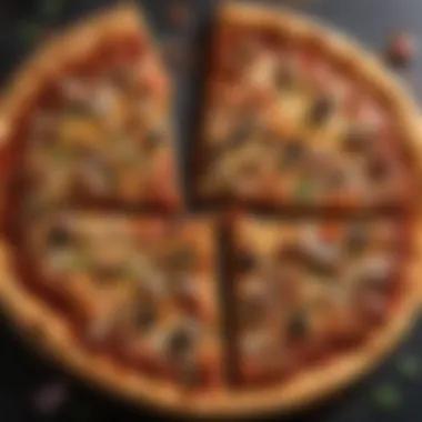 A close-up of the crispy crust of a Mexican pizza