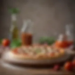 A collection of fresh, vibrant ingredients for pizza dough