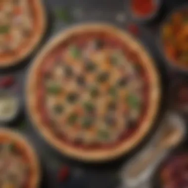 Delectable Toppings to Elevate Your Yeast-Free Pizza A delicious yeast-free pizza topped with colorful vegetables