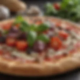 A close-up of fresh ingredients for pizza dough