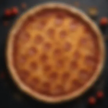 Perfectly Baked Crispy Golden Crust Crispy Golden Crust of Round Table Medium Pizza Slice