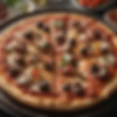 Savor the Flavor: Perfectly Cooked Pizza Deliciously cooked pizza featuring fresh toppings