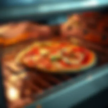 Cuisinart Pizza Stone in Toaster Oven Cuisinart pizza stone resting in a toaster oven