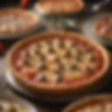 Savor the Richness of Deep Dish Pizza Toppings Mouth-watering deep dish pizza loaded with cheese and toppings