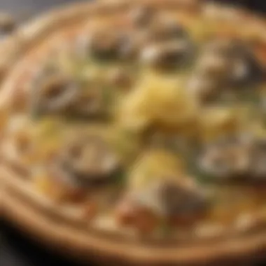 Gourmet Clam Pizza with Zesty Lemon Zest Topping