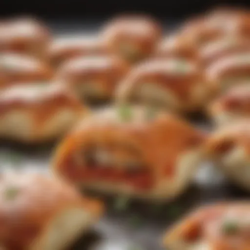 Mouthwatering Keto Pizza Roll Close-Up