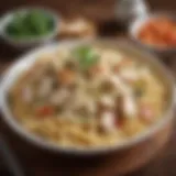 Delicious Chicken Alfredo Pasta Bowl