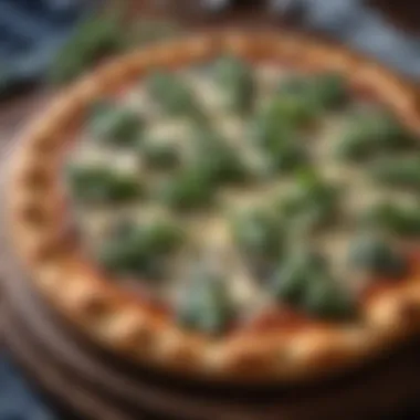 Exquisite Blue Cheese Pizza with Fresh Arugula