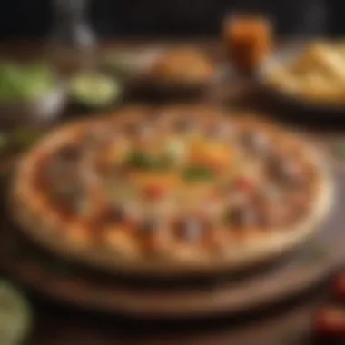 Exquisite Mexican Pizza with Flour Tortilla Exquisite Mexican Pizza with Flour Tortilla