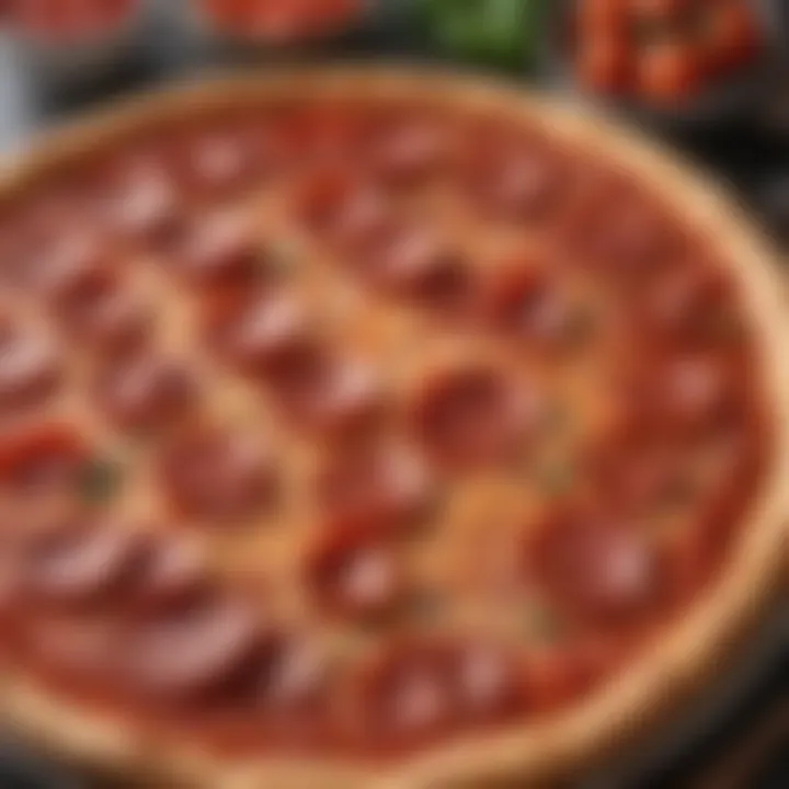 Indulgent Pepperoni Pan Pizza Toppings Galore