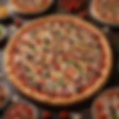 Savory Toppings Extravaganza on Pizza Hut Pizza