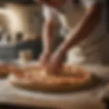 Artisanal Pizza Dough being Kneaded