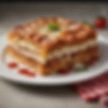 Gourmet Delight: Domino's Lasagna Creation