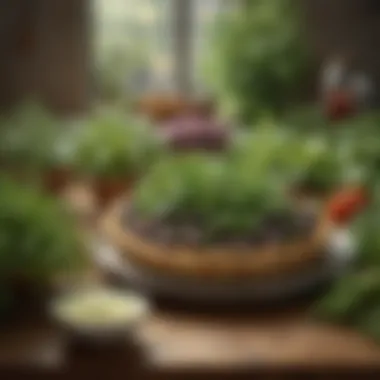 Bountiful Herb Garden Harvest Fresh Herb Garden Harvest