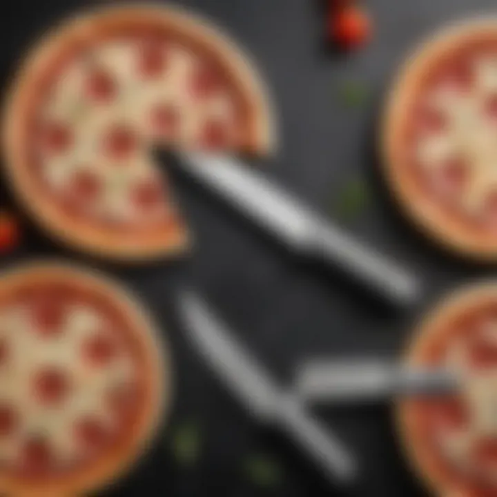 An array of double blade pizza cutters showcasing different designs