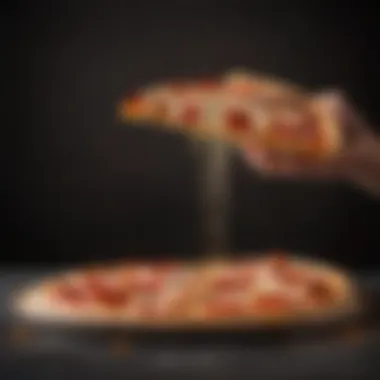 Eco-Friendly Plastic Container in Action Eco-friendly plastic pizza slice container with pizza slice inside