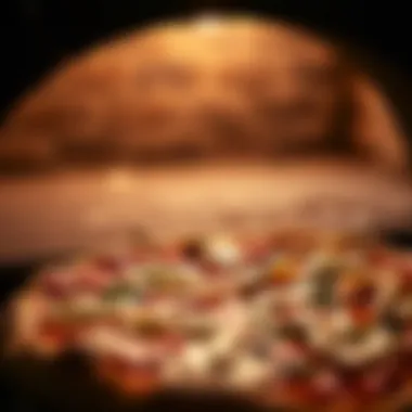 Perfectly Baked: The Quality of Pizza from Electric Ovens Close-up of a pizza baked in an electric brick oven