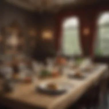 Elegant Dining Setting at Wicks Restaurant Elegant Dining Setting