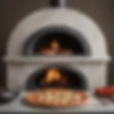 Elegant Marble Pizza Oven Table