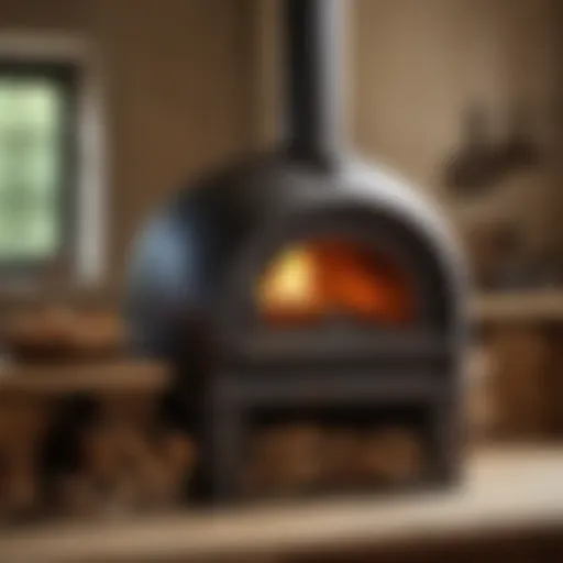 Elegant wood oven design