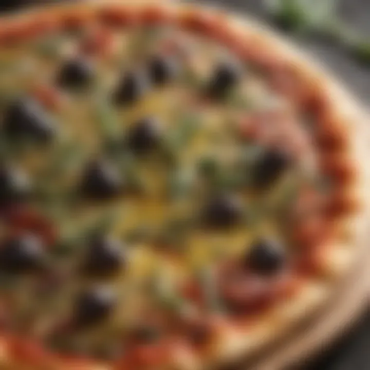 Herb-infused olive oil drizzle for vegetable pizza