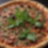 Elegant Emily Pizza Stone with herbs