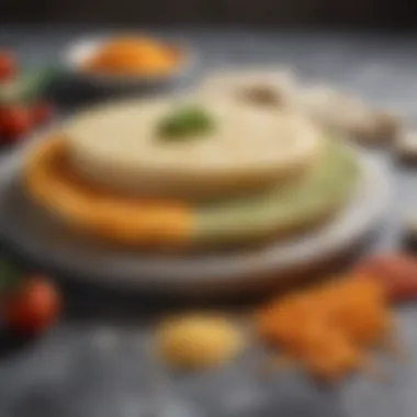 Artisanal Grated Cheeses Assortment of freshly grated cheeses on a marble surface