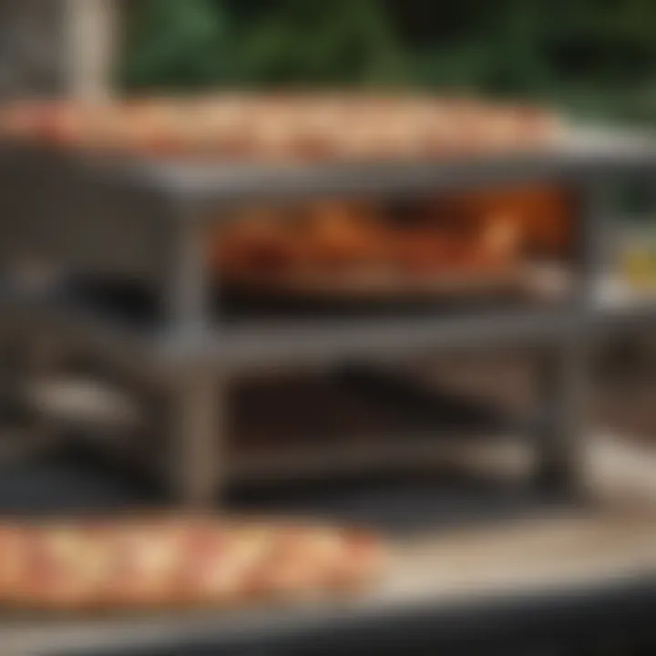 Durable materials used in outdoor pizza prep tables