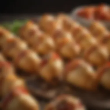 Diverse Pizza Cone Fillings Variety of pizza cone fillings