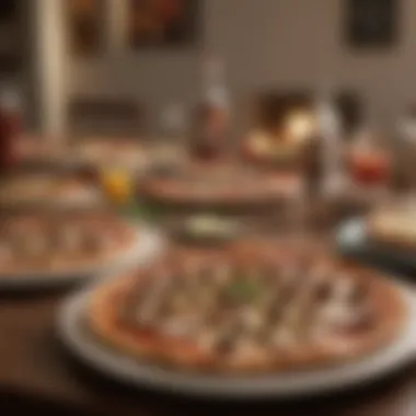 Cultural Influences in Pizza Dining Experience A table setting highlighting the cultural aspects of pizza dining