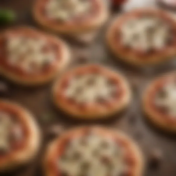 Price tags of pizza dough varieties