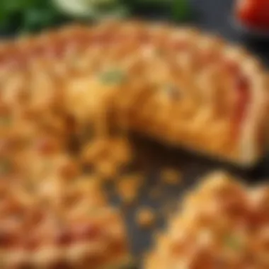Innovative Mac and Cheese Pizza infused with Fiery Sriracha Flavor Exotic Mac and Cheese Pizza with Sriracha Infusion