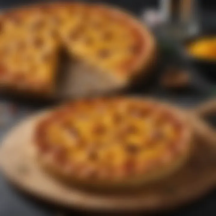 Exotic Macaroni Cheese Pizza with Saffron Infusion