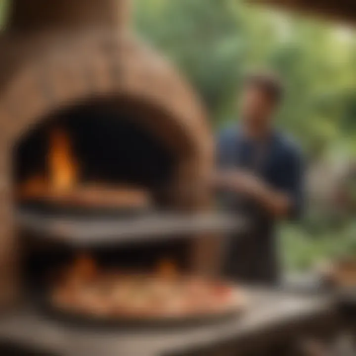 Wood-Fired Pizza Oven in Action