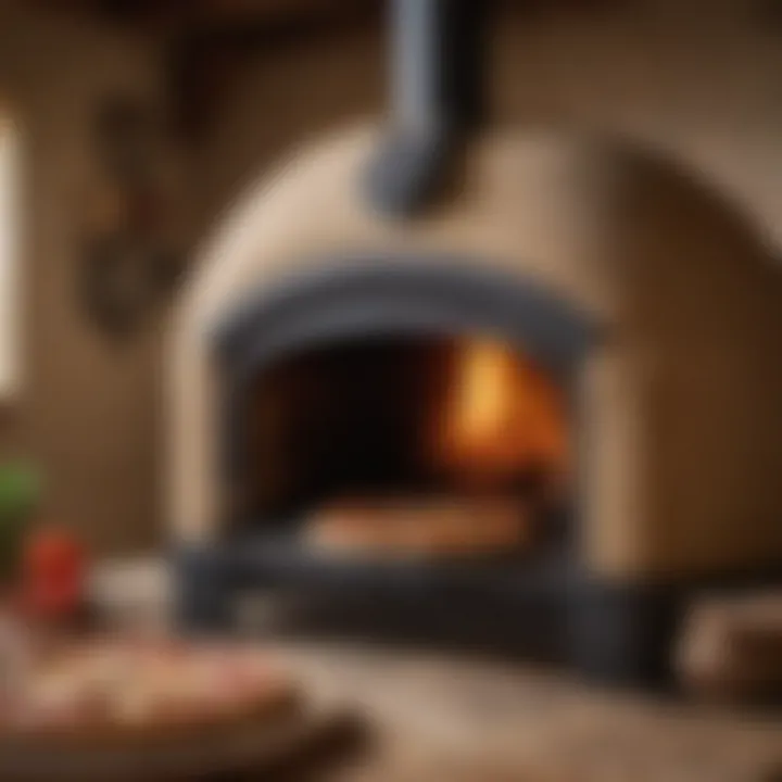 Artisan pizza oven showcasing traditional cooking method